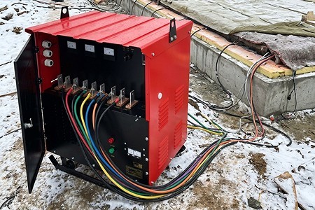 Прогрев бетона трансформатором