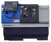 картинка Токарный станок c ЧПУ с горизонтальной станиной MetalTec CK 36x450 компании Нова Механика